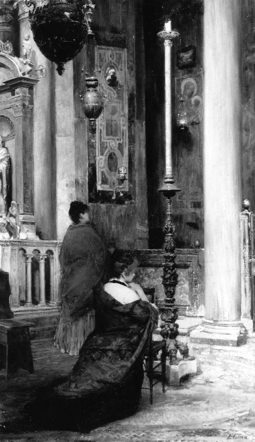 In chiesa - Galleria d'Arte Moderna Achille Forti, Verona